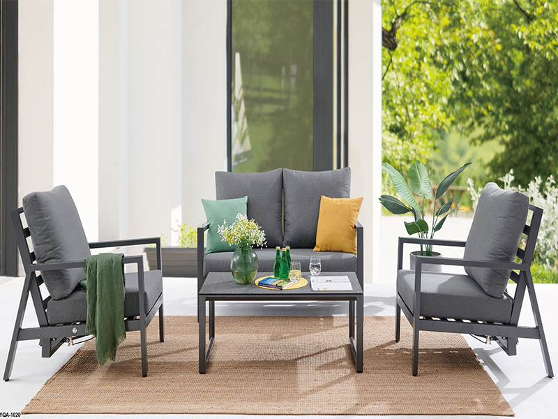 Aluminum sofa, backrest adjustable sofa Set, outdoor relaxation sofa setYAQ-1020