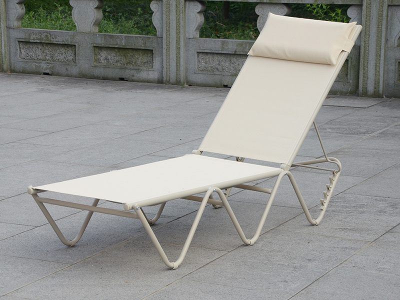 steel frame lounge, outdoor daybed, relax lounge chair YQ-TB-414A