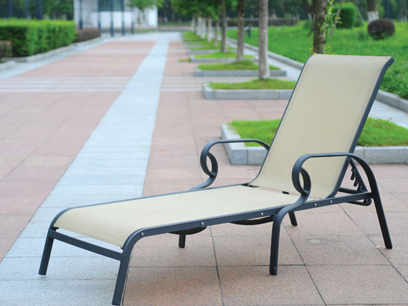 outdoor daybed, sunlounger, aluminum sun lounge chair YQ-TB-415
