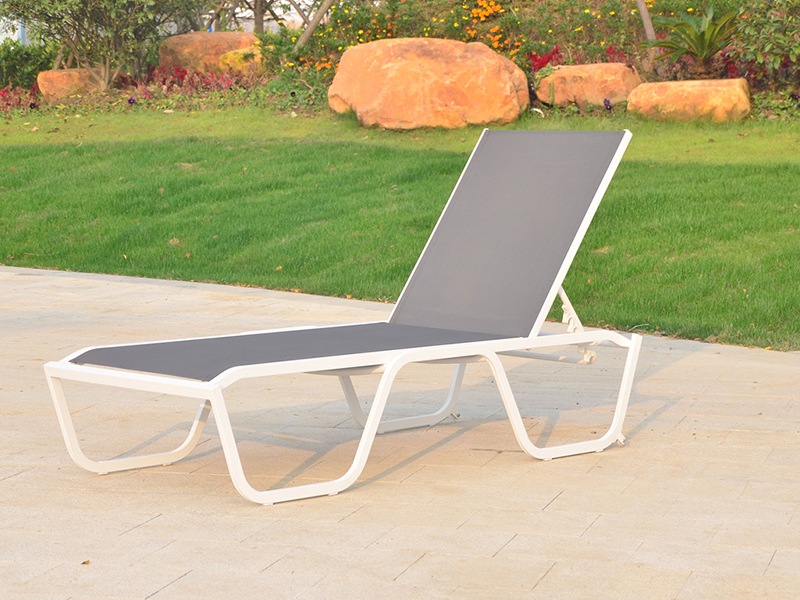 Outdoor Sunbed, aluminum frame lounge, daybed YQ-TB-433