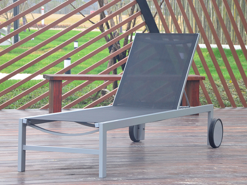 Outdoor Beach Leisure lounge with wheels YQ-TB-445A