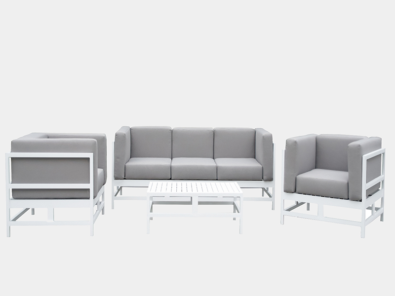 all aluminum frame with cushion sofa, hotel furniture,backyard garden patio sofa furniture outdoor
