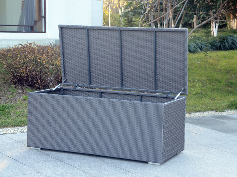 aluminum frame storage rattan trunk YQR-047