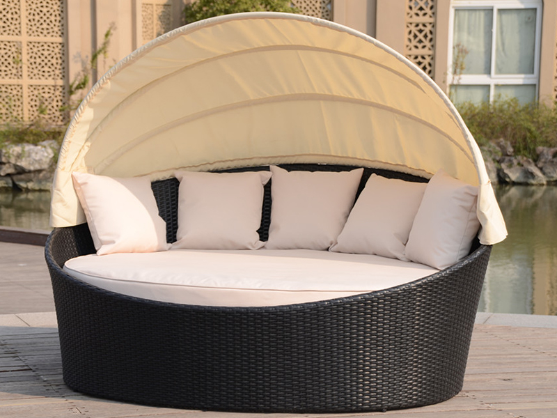 Rattan lounge, rattan bed, daybed YQR-185