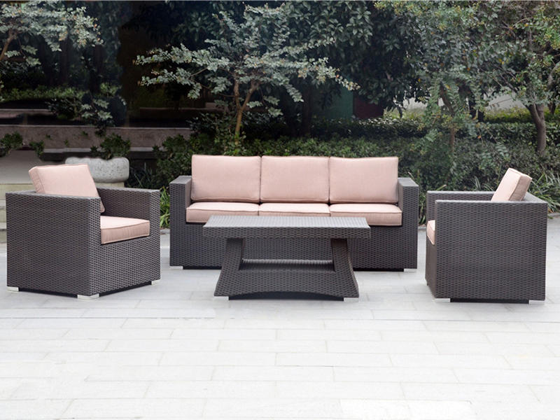 Rattan Sofa Set, 4pcs garden sofa set, rattan furniture, aluminum rattan chair, YQR-380A
