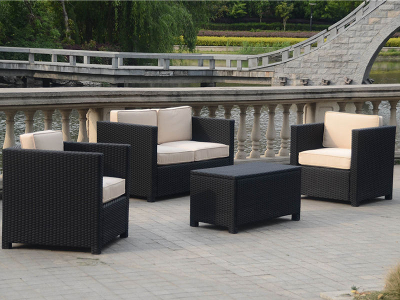 Rattan Sofa Set, all KD design, aluminum frame garden furniture YQR-457