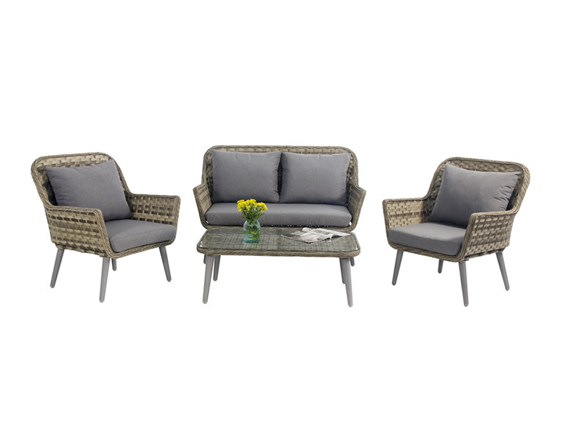Garden Patio Furniture Outdoor Leisure Rattan Sofa Set, KD design YQR-705